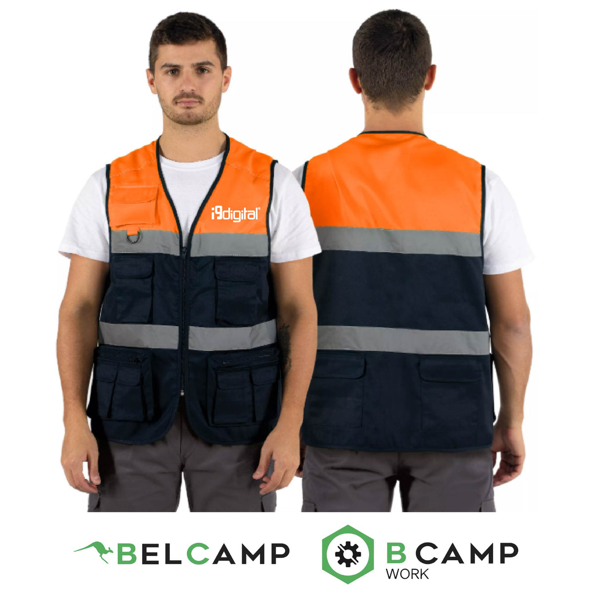 Colete de Trabalho Multibolsos Refletor CL-05
