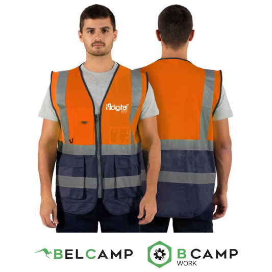 Colete de Trabalho Multibolsos Refletor CL-03