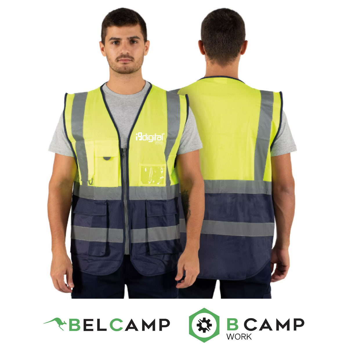 Colete de Trabalho Multibolsos Refletor CL-03