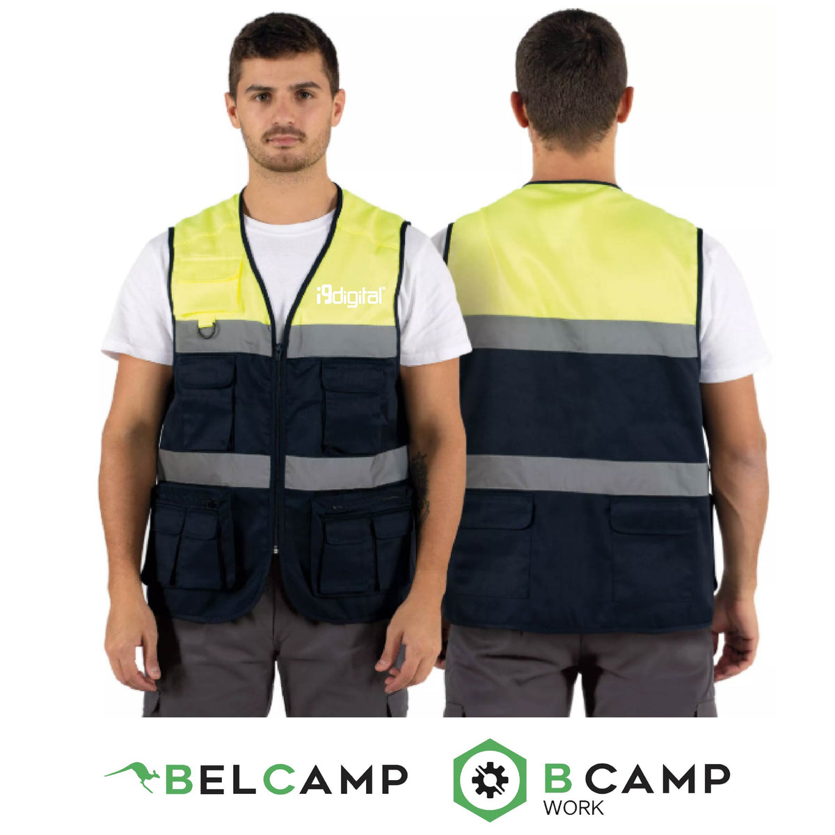 Colete de Trabalho Multibolsos Refletor CL-05