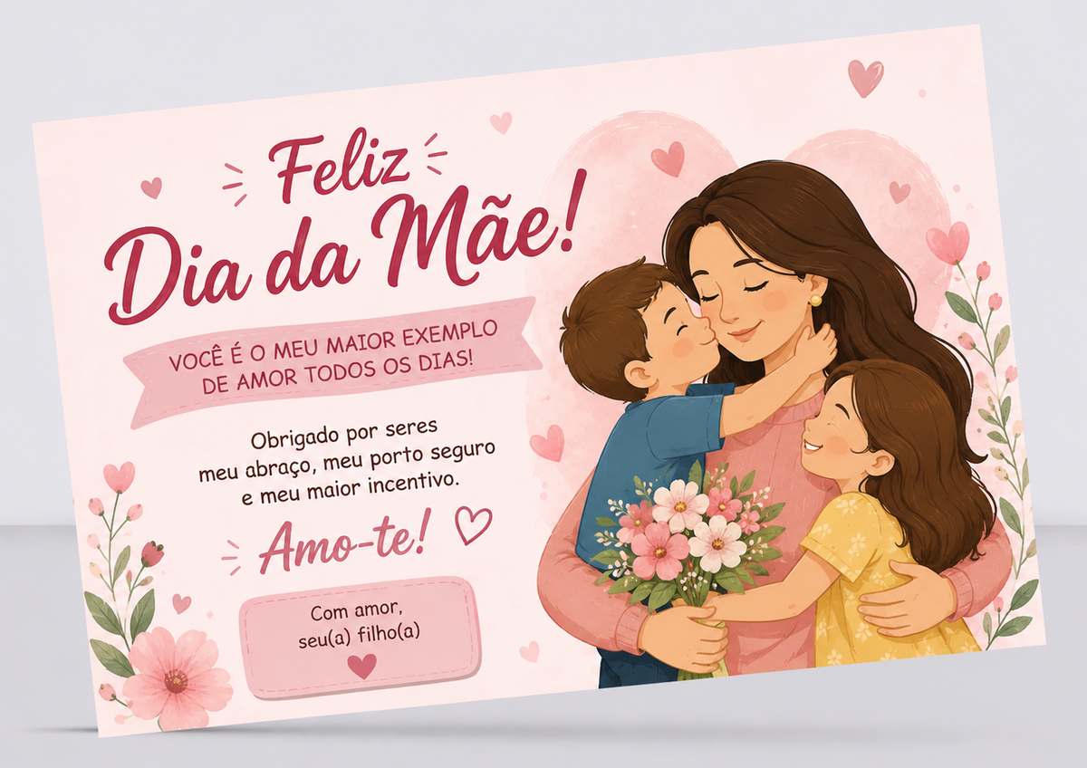 Cartões do Dia da Mãe Personalizados