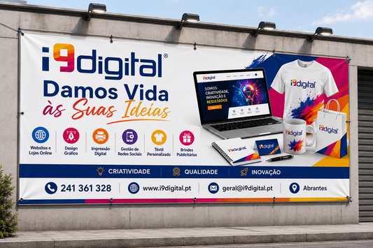 Lona publicitária personalizada 450 g/m² para exterior