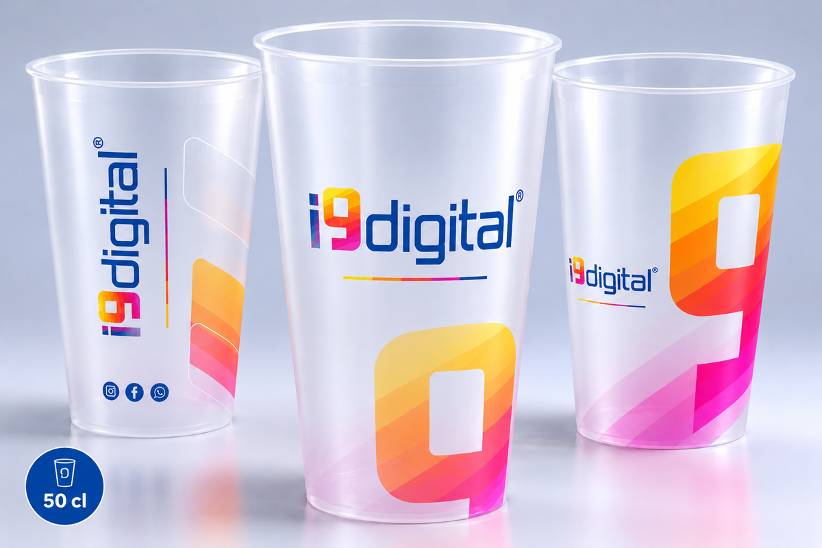 Copo reutilizável personalizado 50 cl com logótipo