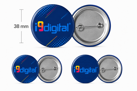 Crachá personalizado 38 mm com logótipo ou imagem