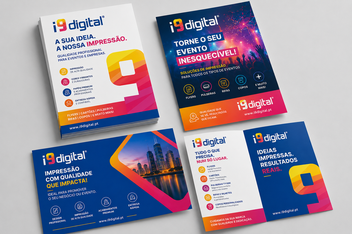Flyers personalizados para publicidade e eventos