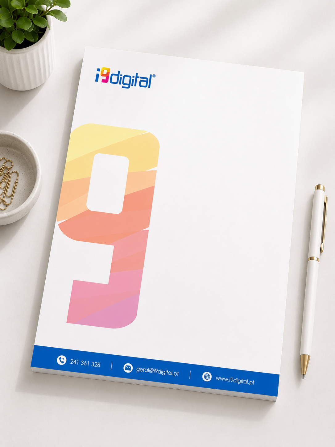 Papel timbrado personalizado A4 para empresas