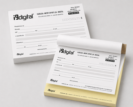 Recibos personalizados para associações e coletividades