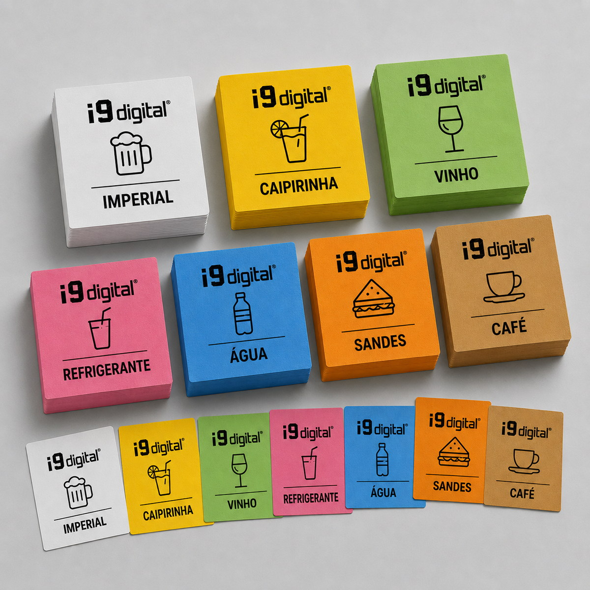Senhas de bar personalizadas em grandes quantidades