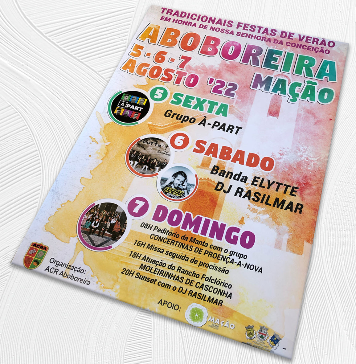 Cartaz personalizado para Festas da Aboboreira